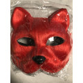Эротическая маска кошка, красная