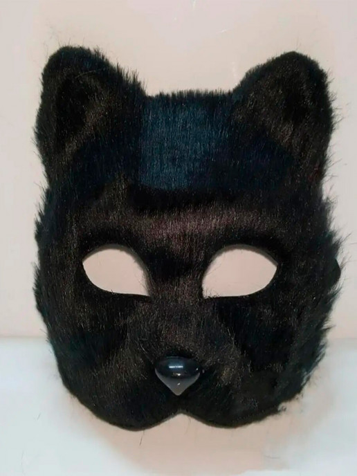 Эротическая маска кошка, черная купить в Челябинске